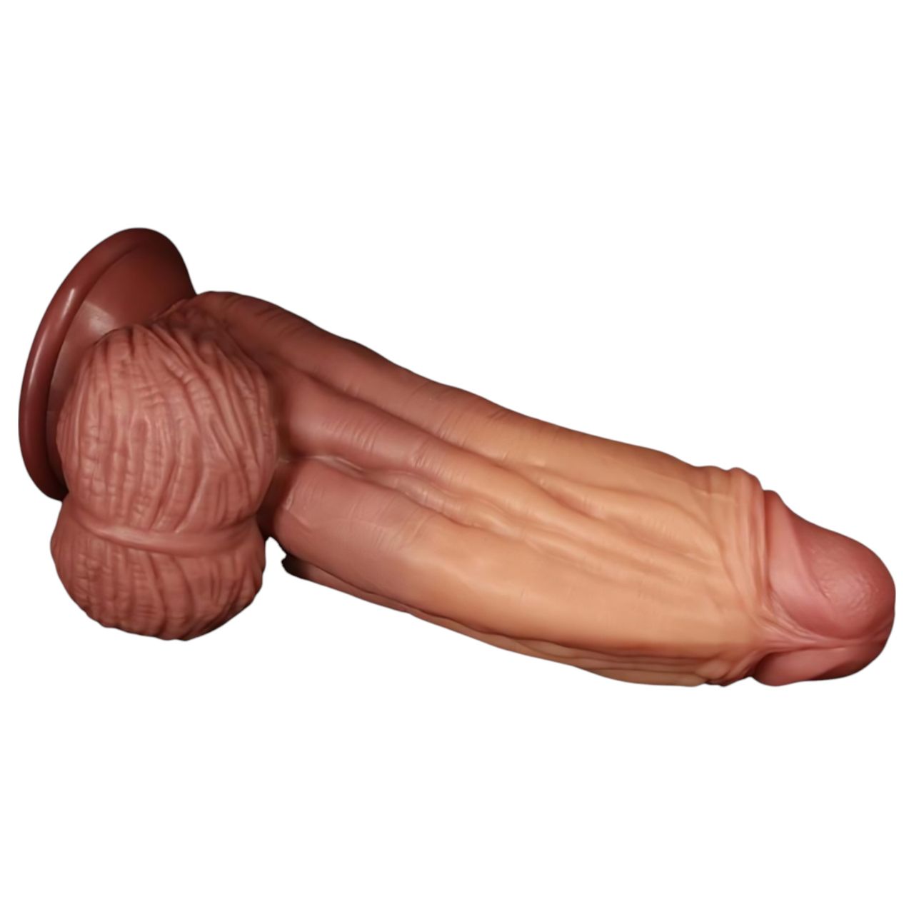 Lovetoy - kétrétegű élethű dildó - 26 cm (testszínű)