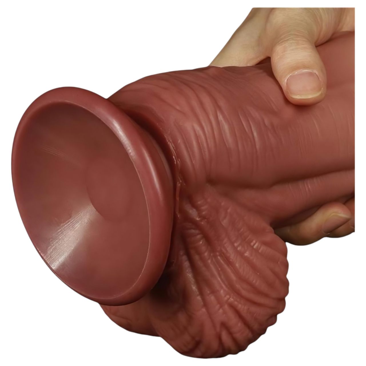 Lovetoy - kétrétegű élethű dildó - 26 cm (testszínű)