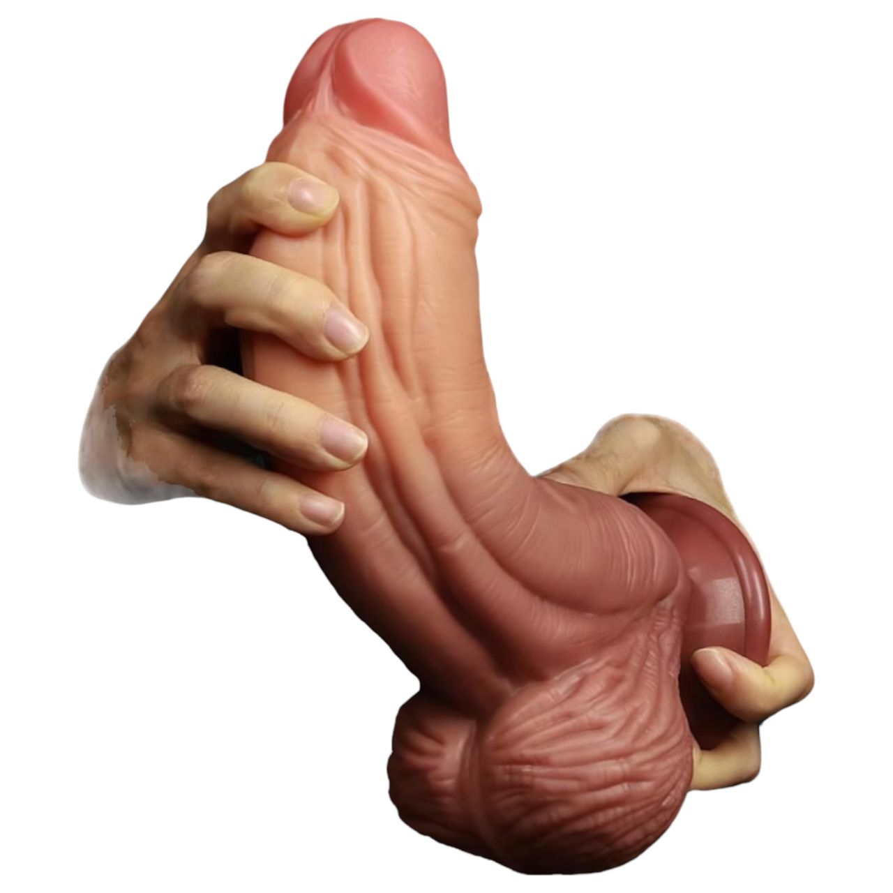 Lovetoy - kétrétegű élethű dildó - 26 cm (testszínű)