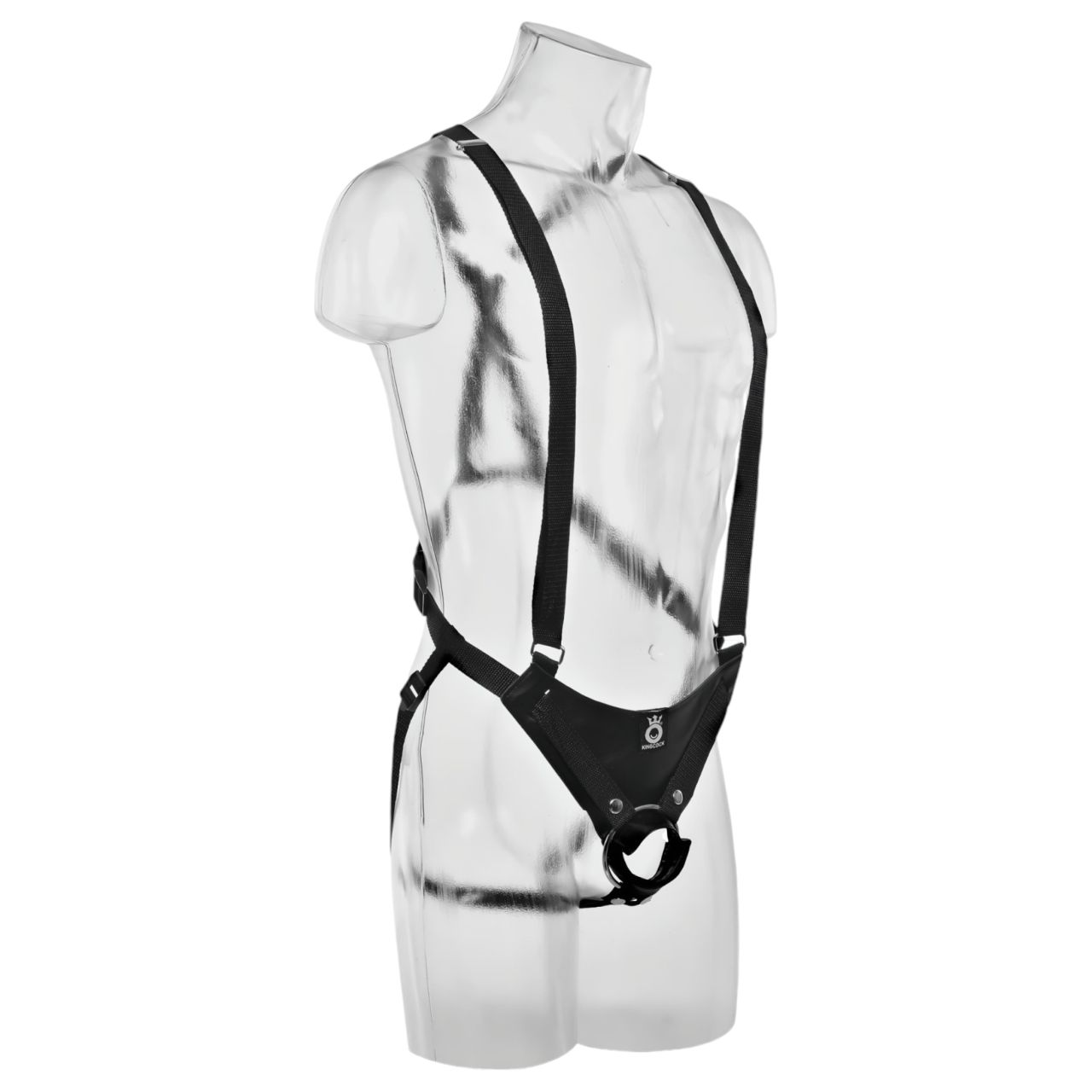 King Cock Strap-on 11 - üreges, felcsatolható dildó hámmal (28 cm)