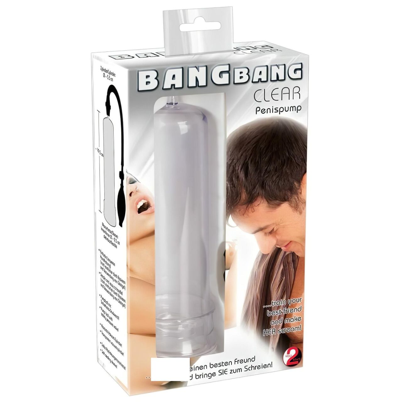 You2Toys Bang - kézi vákuumos péniszpumpa (átlátszó)