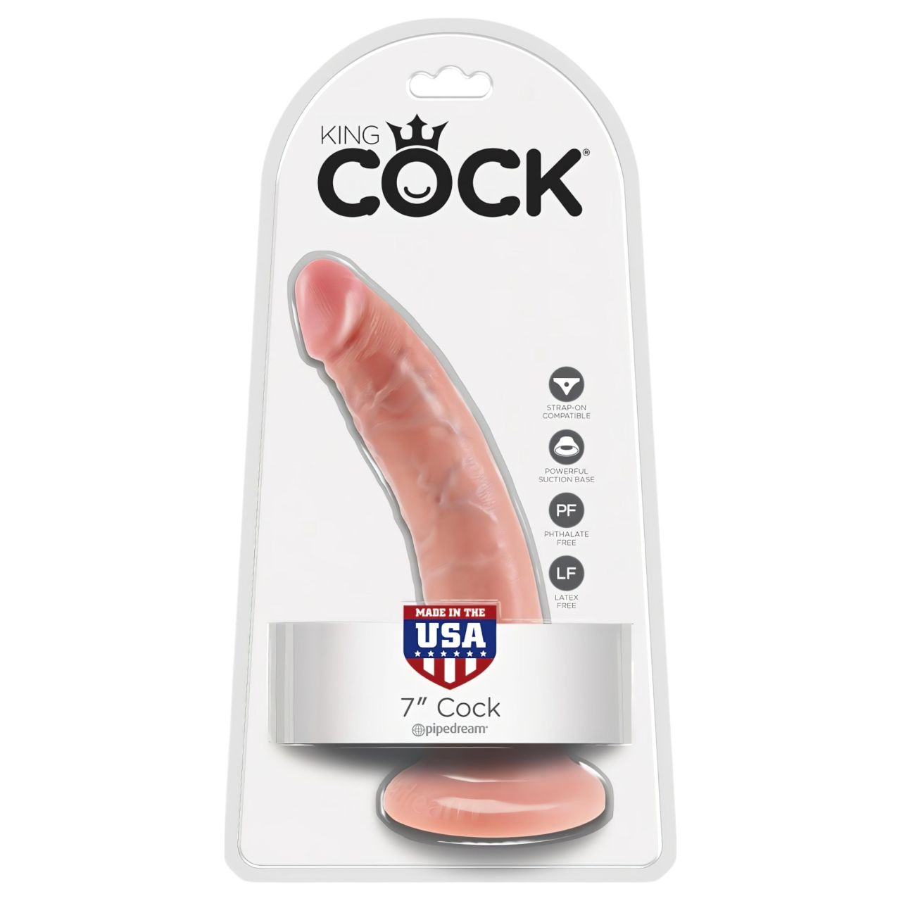 King Cock 7 dildó (18 cm, testszínű) King Cock 7 dildó (18 cm, testszínű)