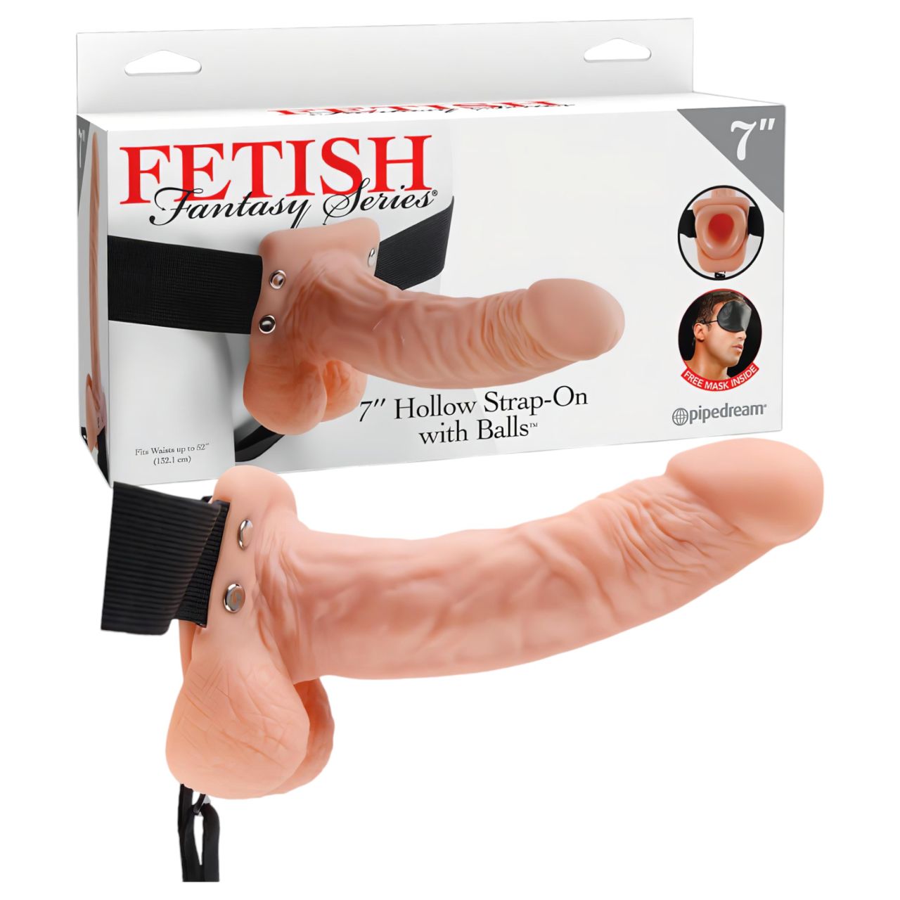 Pipedream - Fetish Strap-on 7 - felcsatolható dildó (testszínű) Pipedream - Fetish Strap-on 7 - felcsatolható dildó (testszínű)
