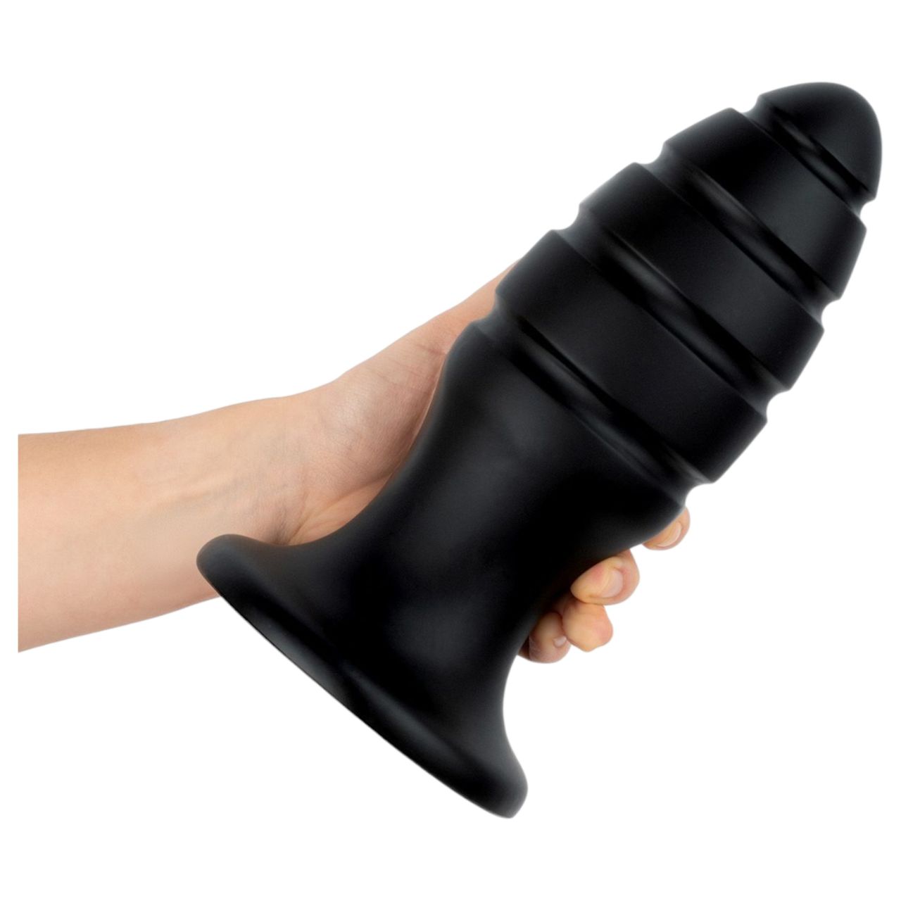 BUTTR Aftershock - fekete óriás anál plug haladóknak (23 cm)