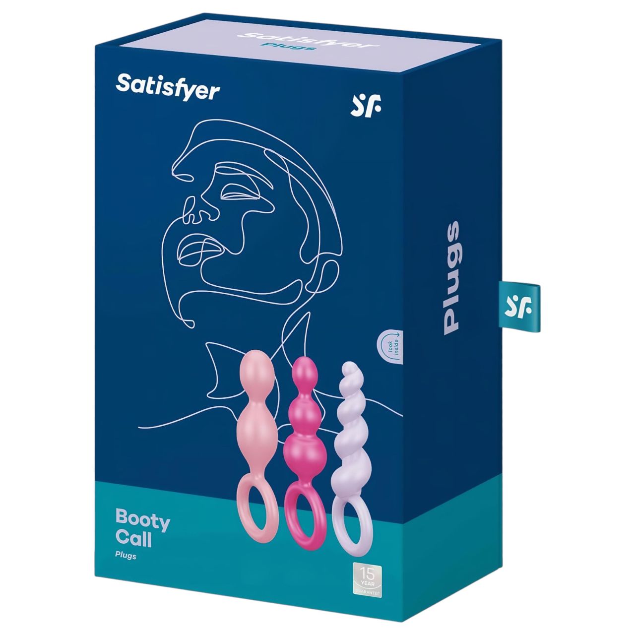 Satisfyer Booty Call - színes anál plug szett (3 részes)
