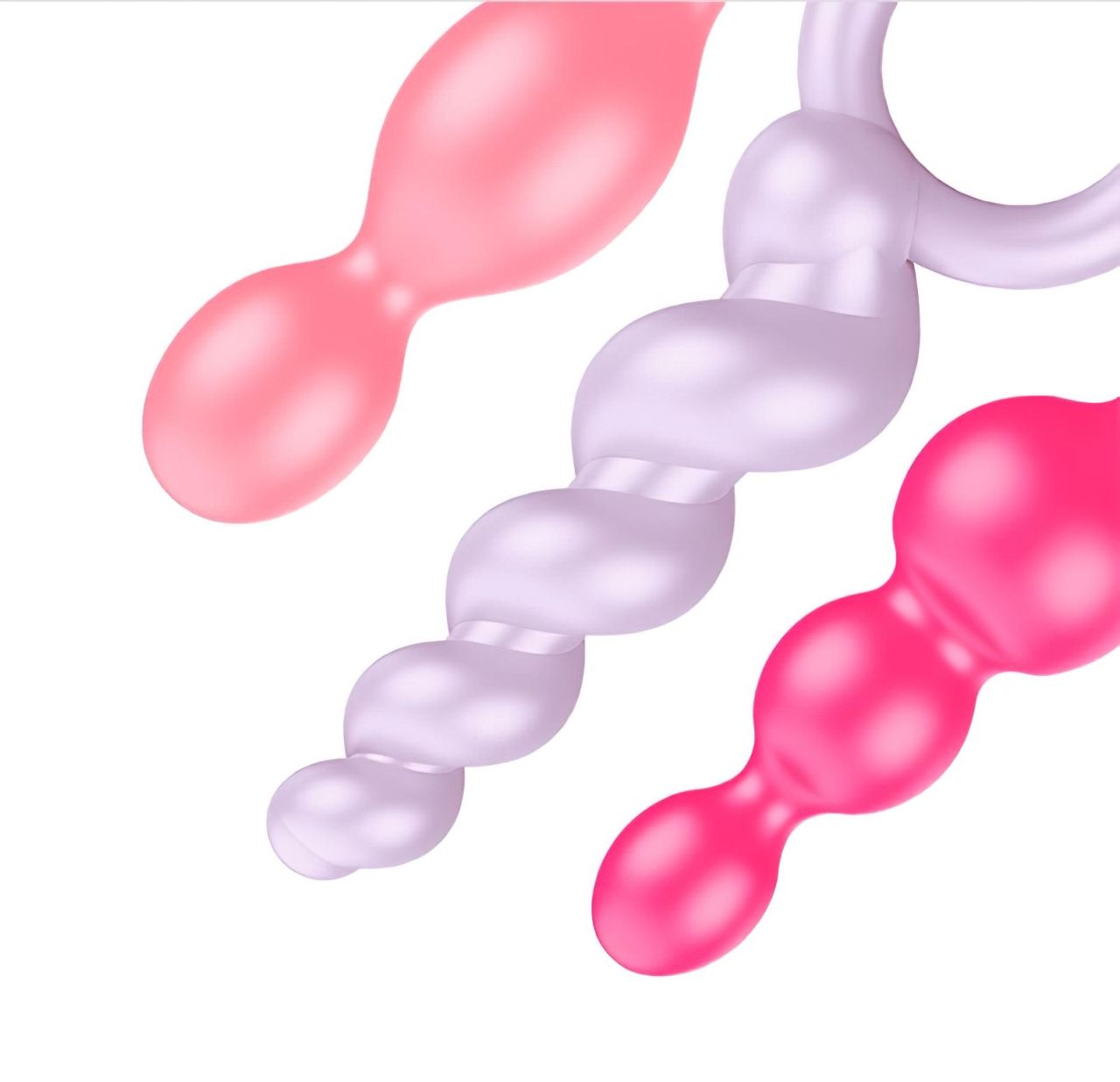 Satisfyer Booty Call - színes anál plug szett (3 részes)