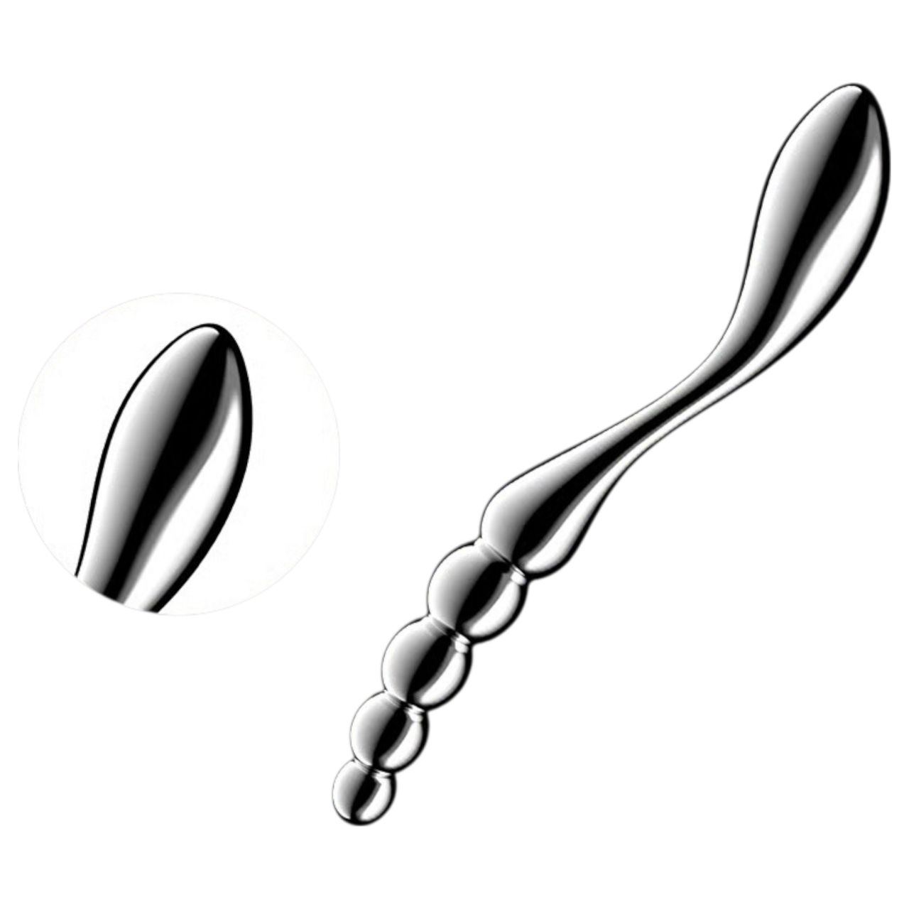 Satisfyer Star Force 1 - gömbös acéldildó (ezüst)