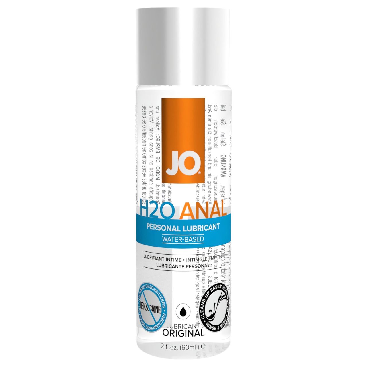 System JO H2O Anal Original - vízbázisú anál síkosító (60 ml)