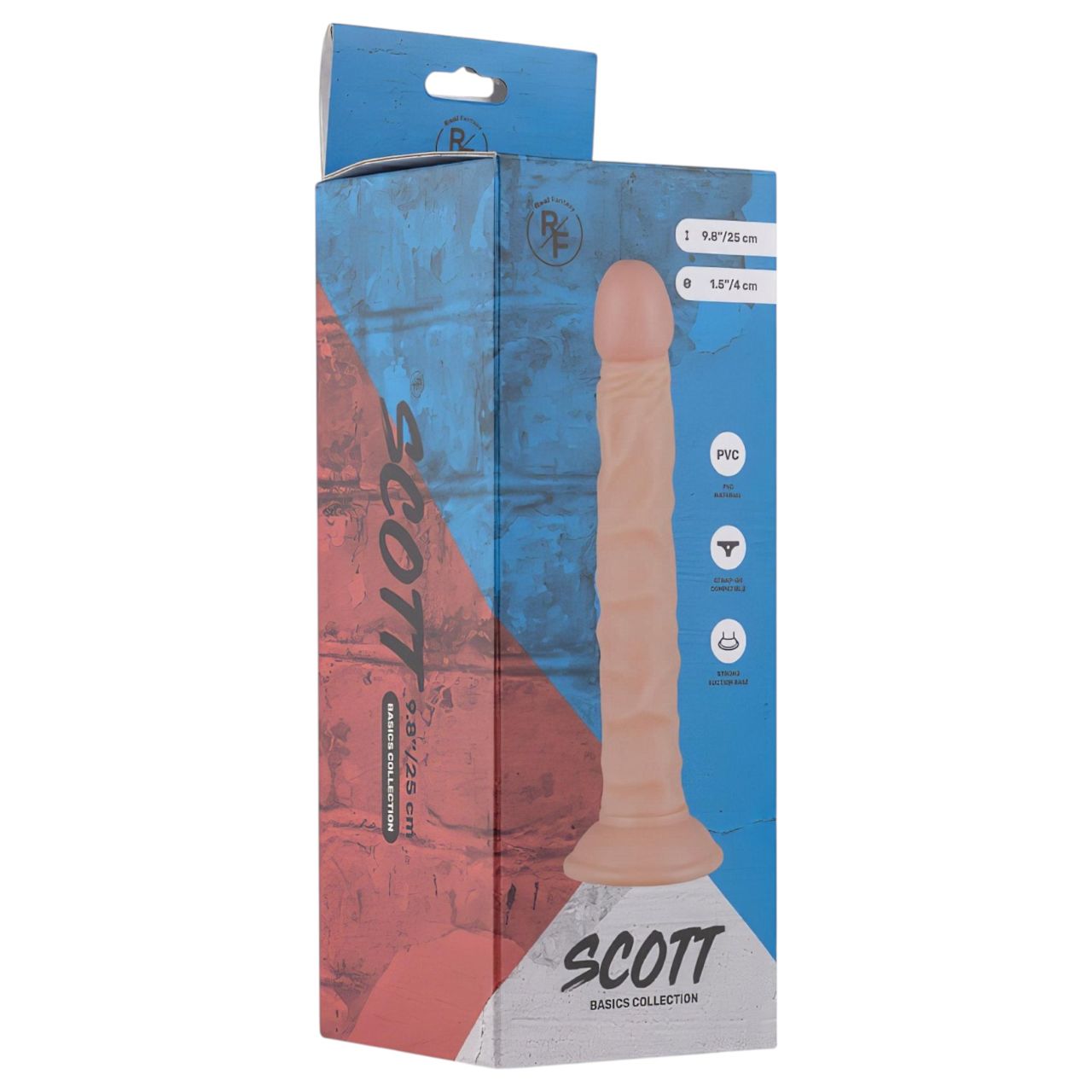 Real Fantasy Scott - élethű dildó - 25 cm (testszínű)