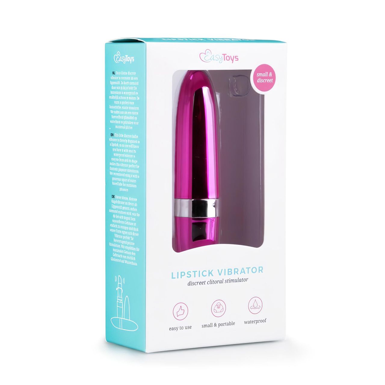 EasyToys Lipstick - vízálló rúzs vibrátor (pink) EasyToys Lipstick - vízálló rúzs vibrátor (pink)