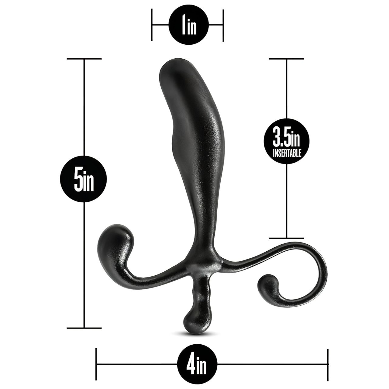 Anal Adventures - prosztata dildó és masszírozó (fekete) Anal Adventures - prosztata dildó és masszírozó (fekete)