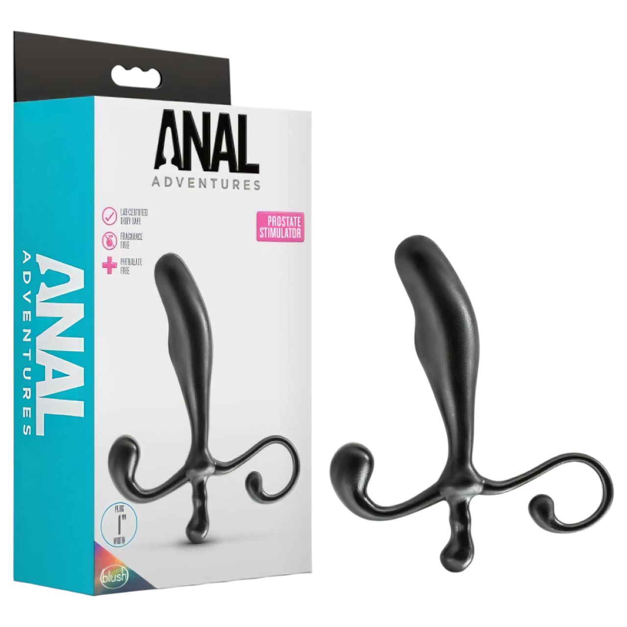 Anal Adventures - prosztata dildó és masszírozó (fekete) Anal Adventures - prosztata dildó és masszírozó (fekete)