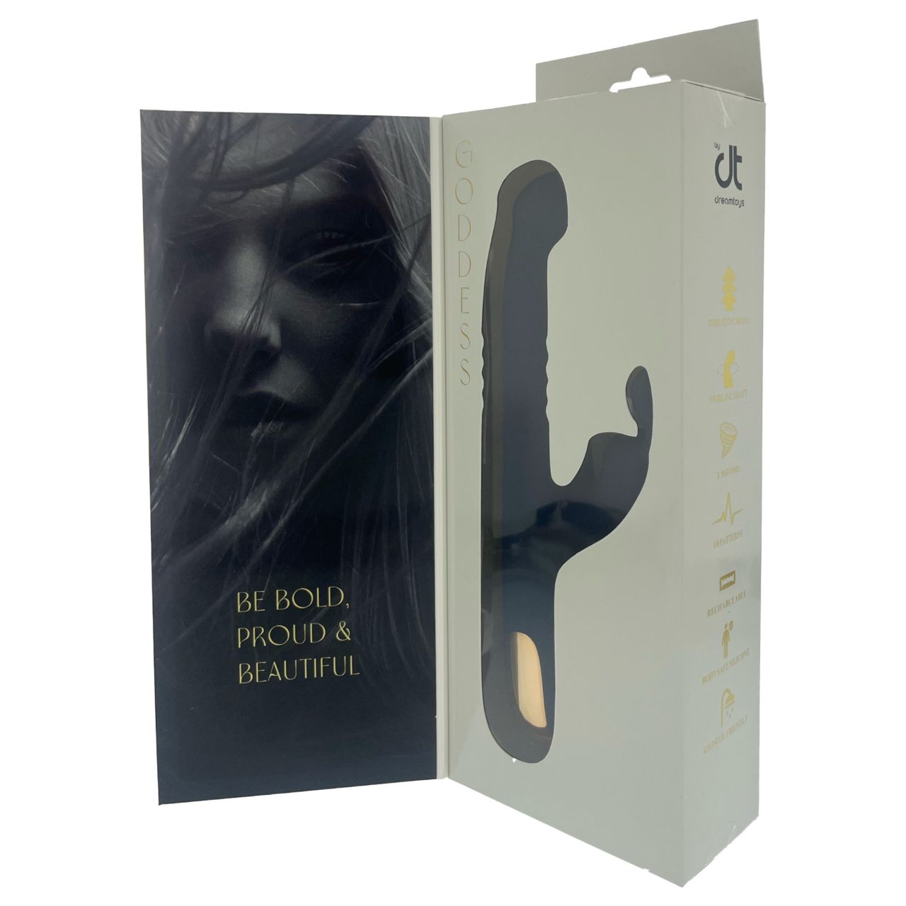 Dreamtoys Goddess Collection - lökő vibrátor (sötétkék)