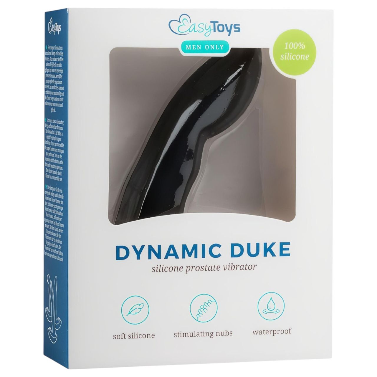 Easytoys Dynamic Duke - prosztata vibrátor (fekete)