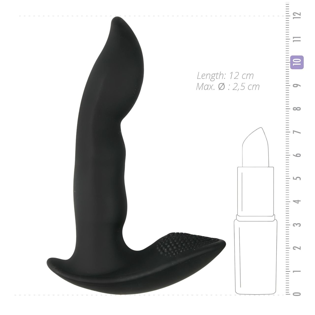 Easytoys Dynamic Duke - prosztata vibrátor (fekete)