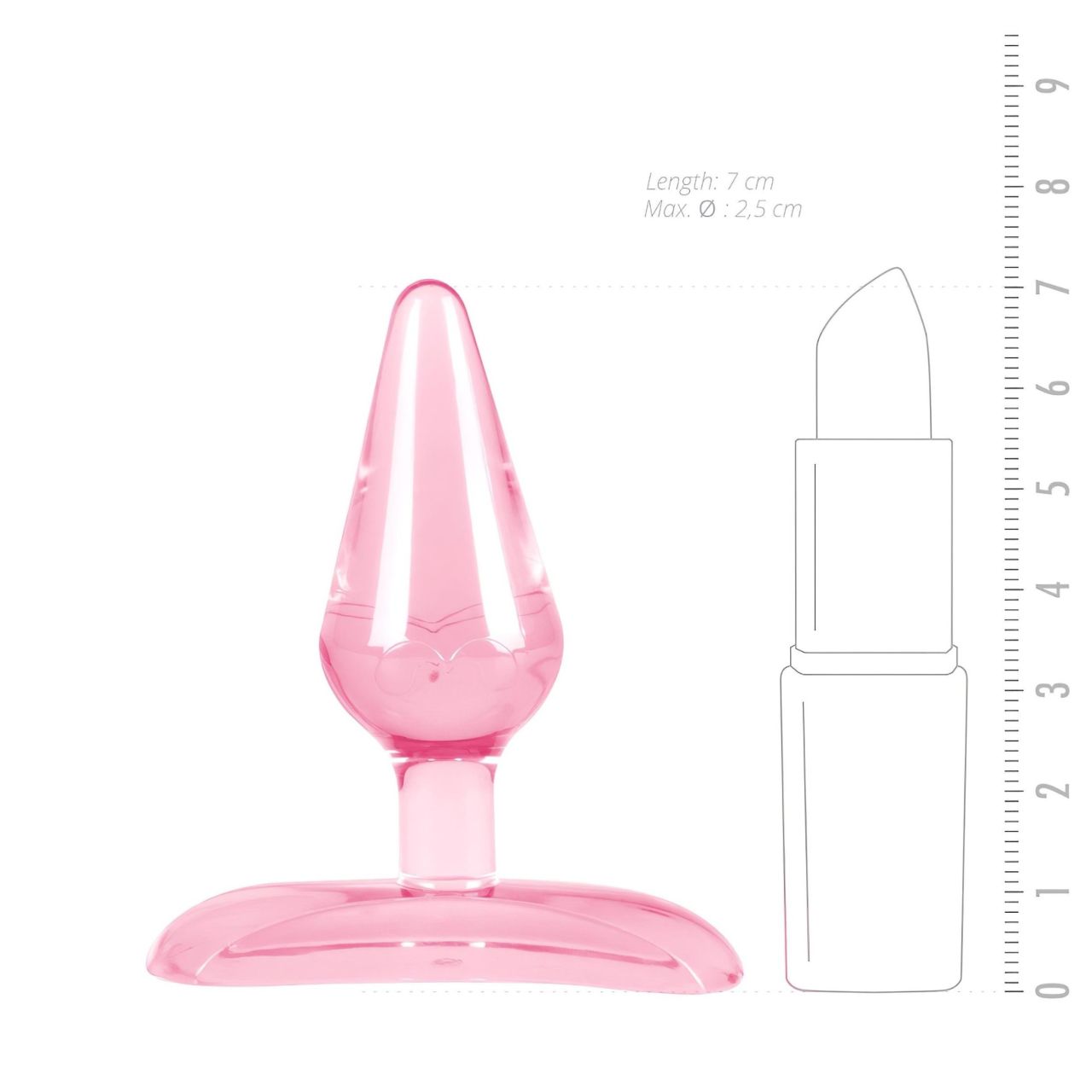 Easytoys The Assifier - mini anál plug (rózsaszín)