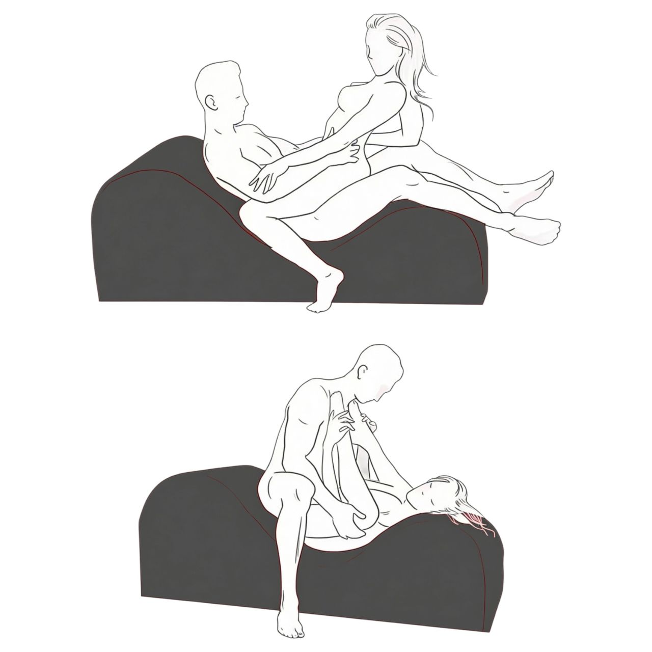 Liberator Aria Flip Chaise - dönthető szexbútor (fekete)