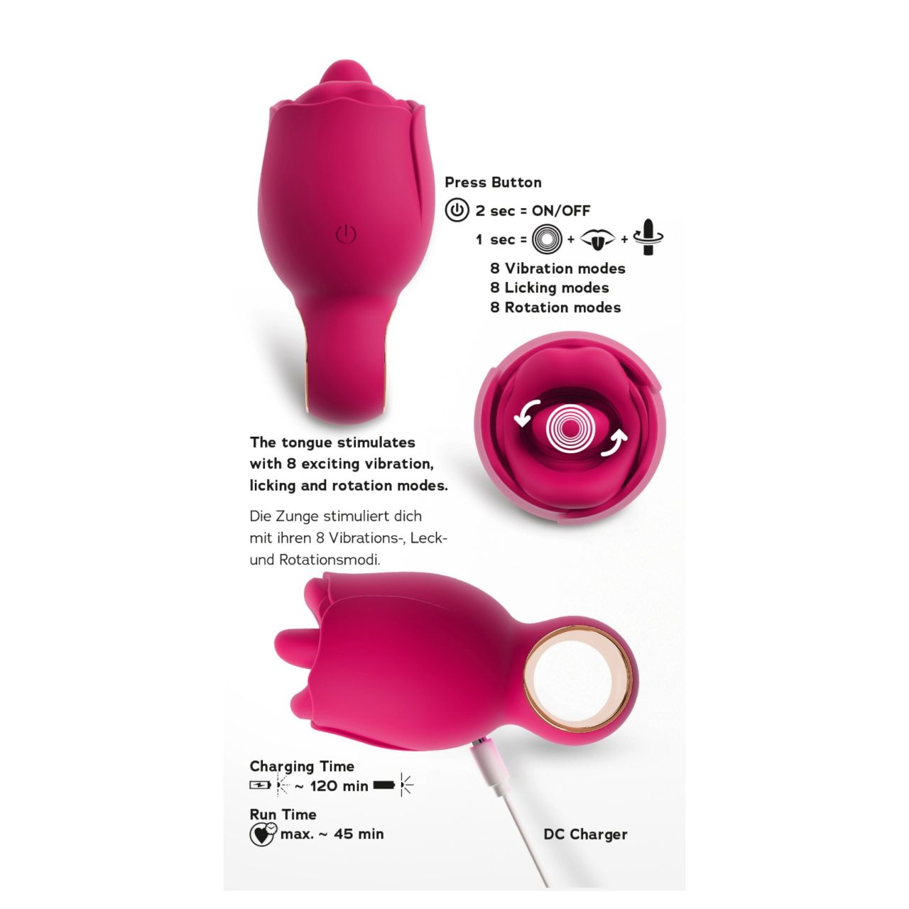 You2Toys Oral Fun - nyelves csiklóizgató vibrátor (rózsaszín) You2Toys Oral Fun - nyelves csiklóizgató vibrátor (rózsaszín)