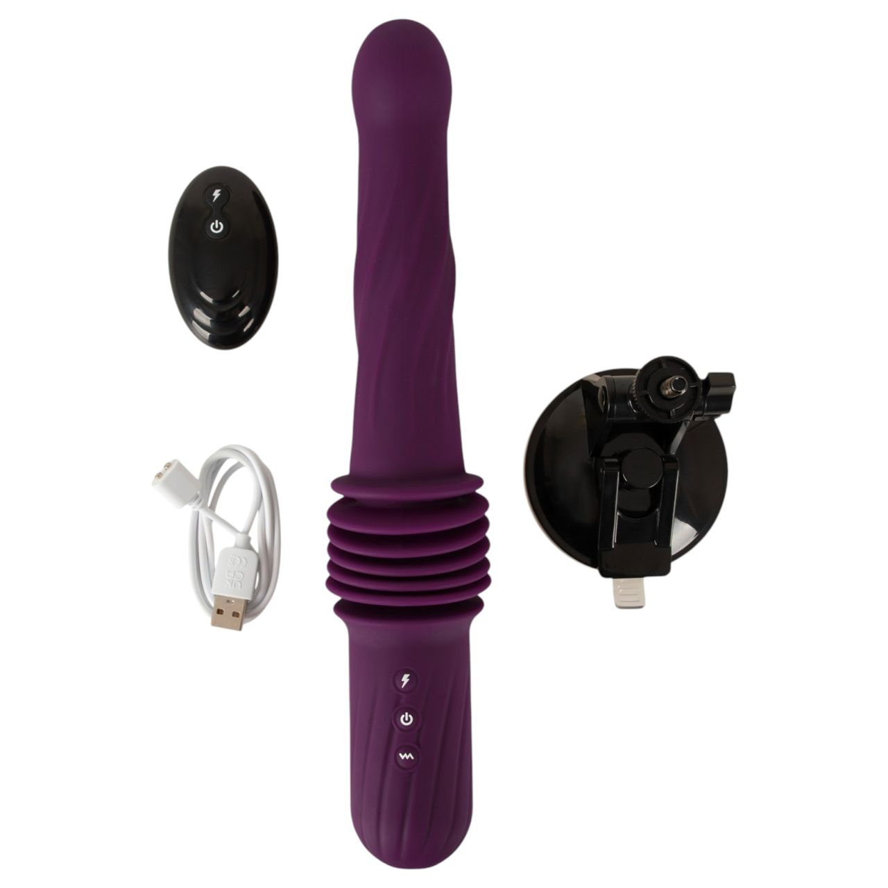 You2Toys - távirányítós melegítős lökő vibrátor (lila)