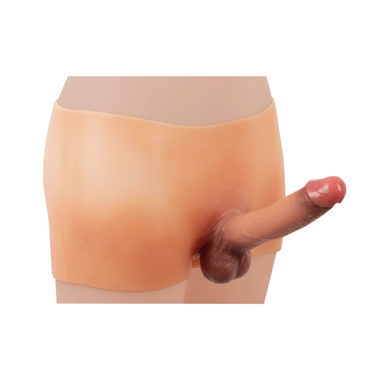 You2Toys Vibrating Penis Pants - élethű folyékony szilikonos strap-on alsó (M)