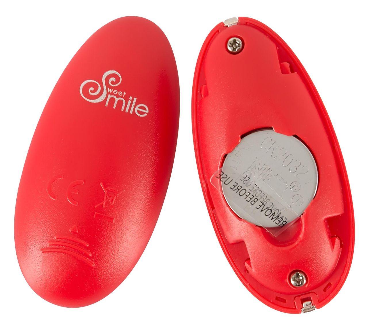 SMILE Love Ball - hordható akkus, rádiós vibrációs tojás (piros)