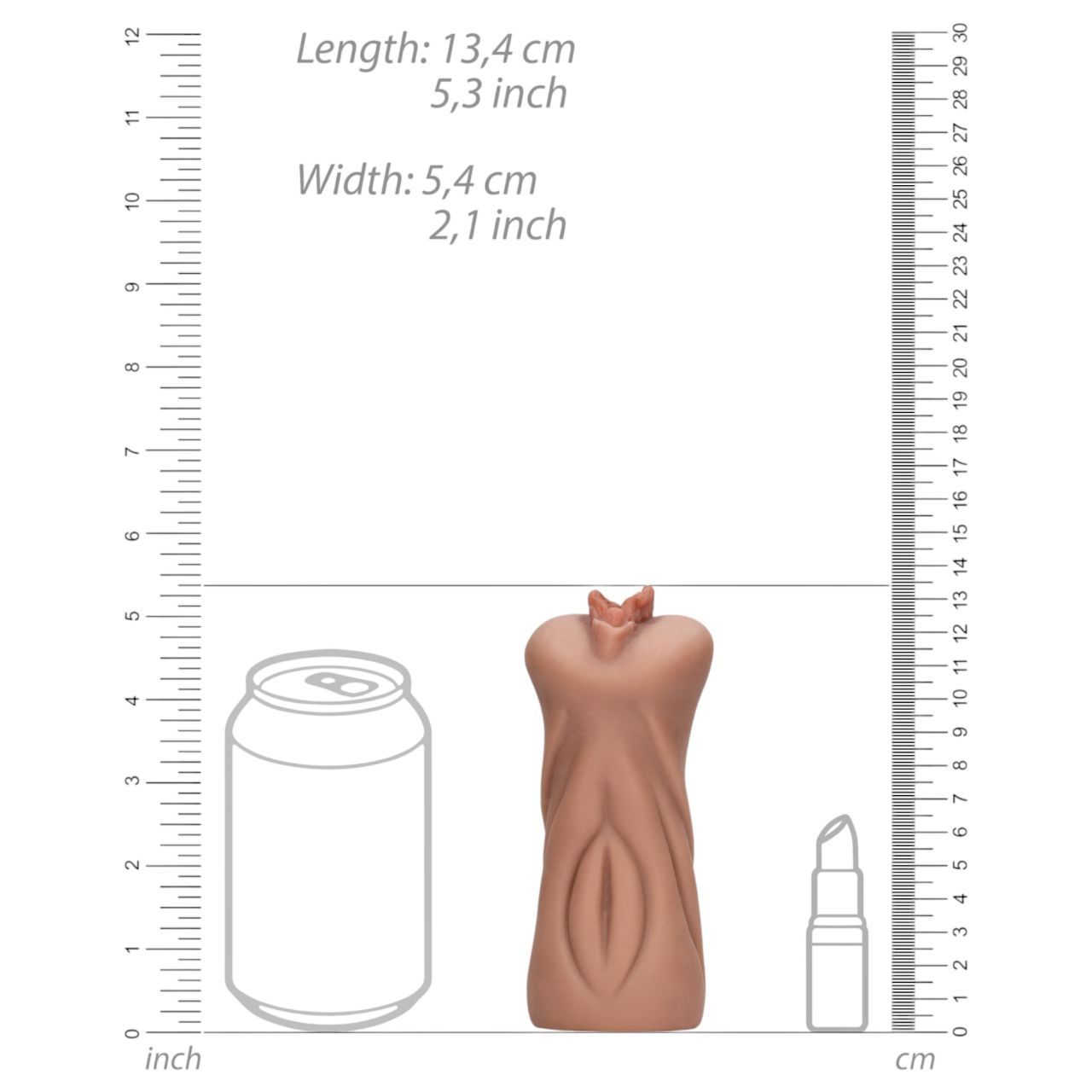 S-Line Nurse - élethű műpunci, maszturbátor férfiaknak (napbarnított)