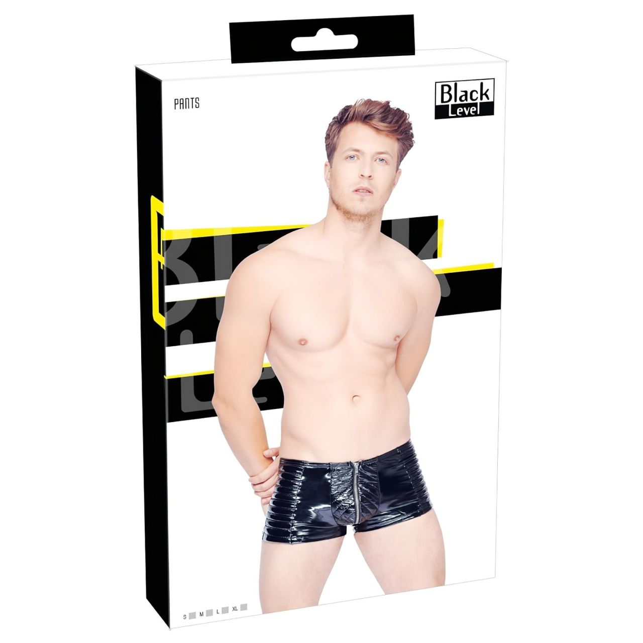 Black Level - cipzáras férfi short (fekete) Black Level - cipzáras férfi short (fekete)
