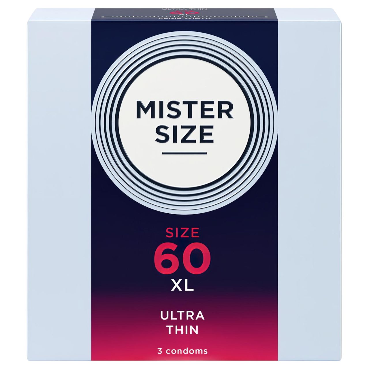 Mister Size vékony óvszer - 60 mm (3 db)