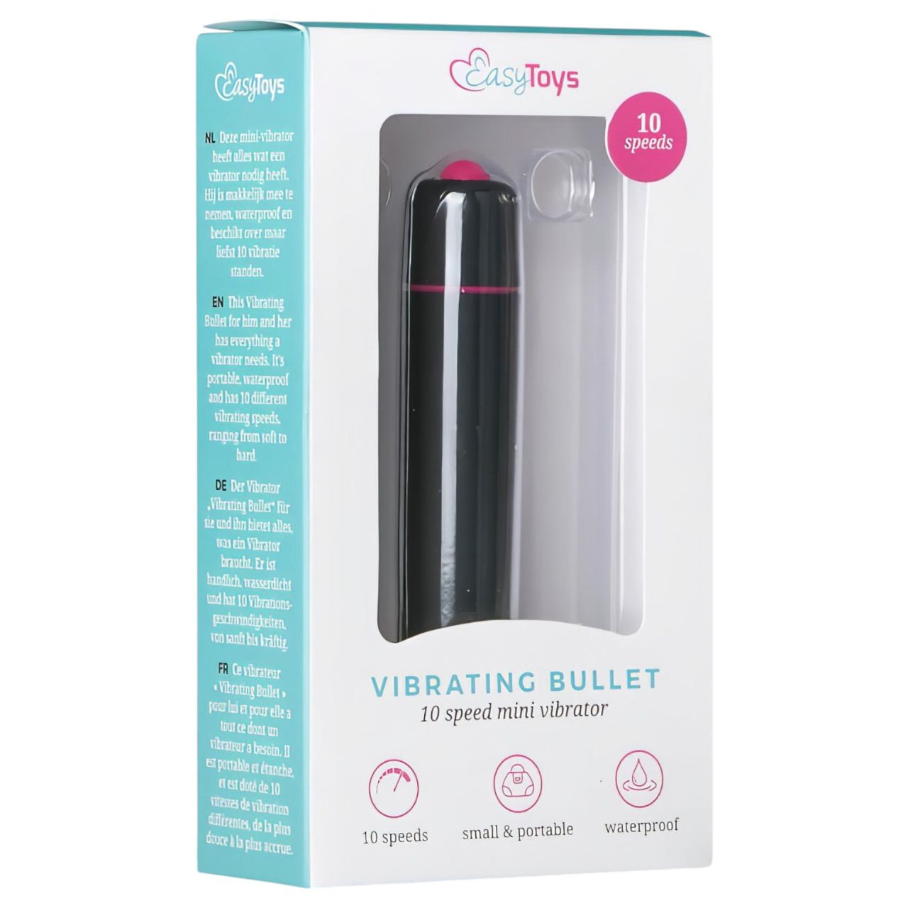 EasyToys Bullet - rúdvibrátor (fekete)
