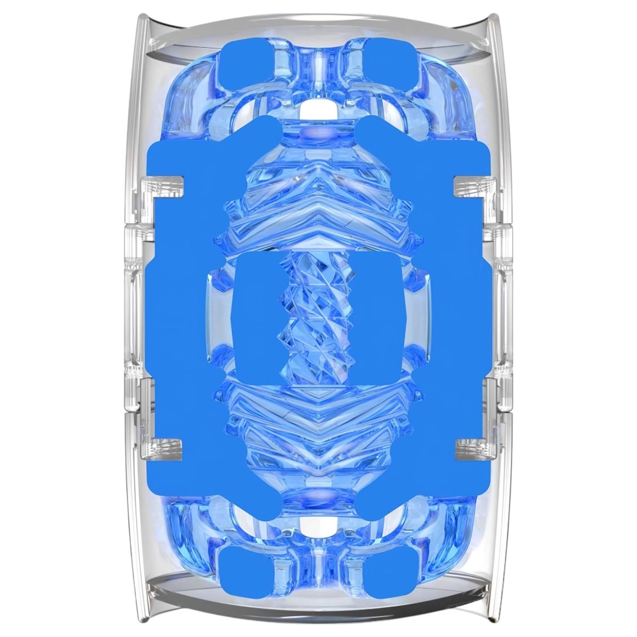 Fleshlight Quickshot Turbo - kétvégű utazó maszturbátor (kék)