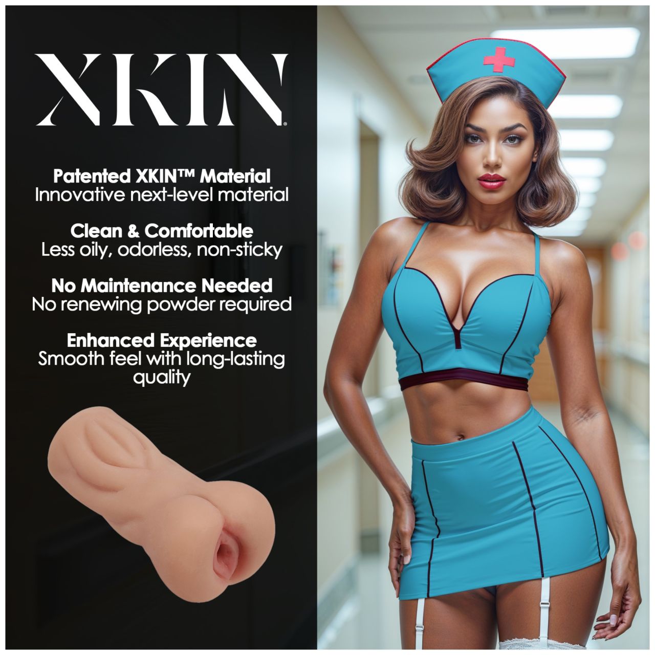 XKIN Naughty Nurse Trixie - élethű műpunci maszturbátor (testszínű) XKIN Naughty Nurse Trixie - élethű műpunci maszturbátor (testszínű)
