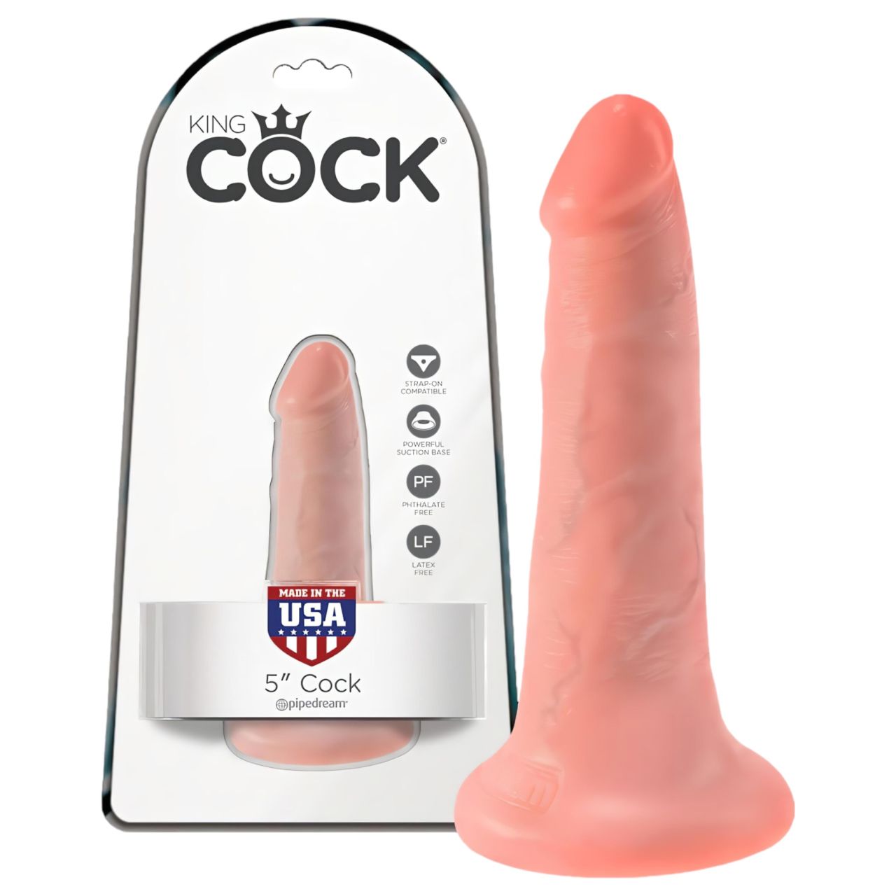 King Cock 5 dildó (13 cm, testszínű) King Cock 5 dildó (13 cm, testszínű)