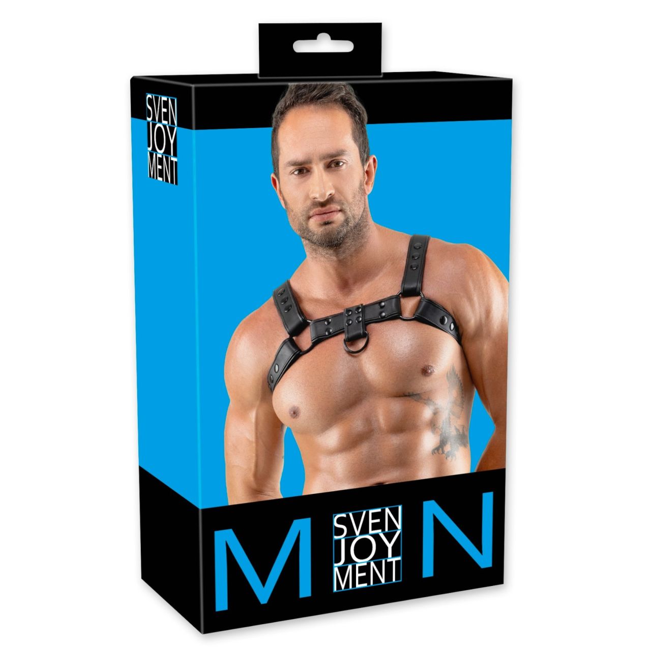 Svenjoyment - műbőr mellhám férfiaknak (fekete) Svenjoyment - műbőr mellhám férfiaknak (fekete)