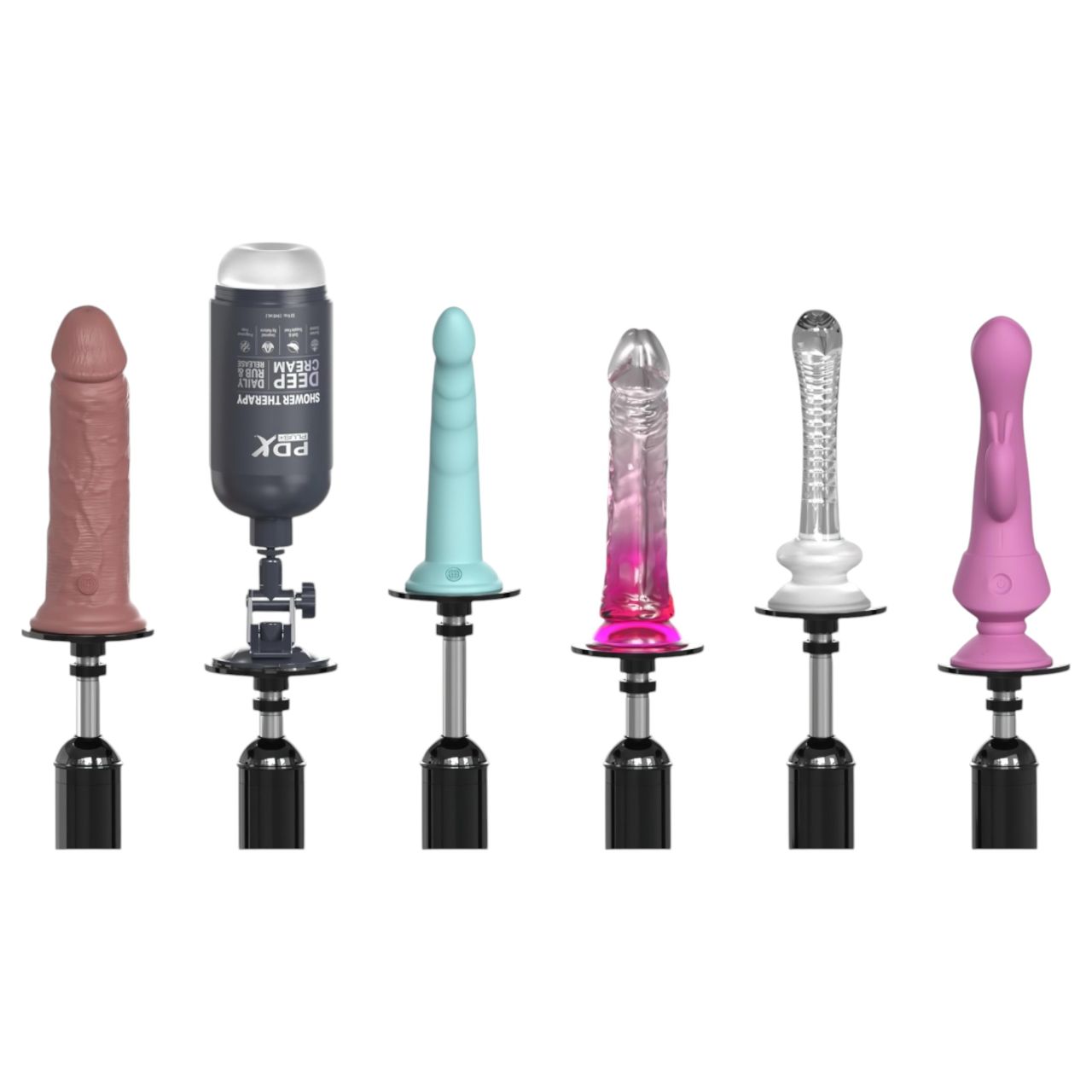 Fetish Body Dock Pro - szexgép (fekete) Fetish Body Dock Pro - szexgép (fekete)