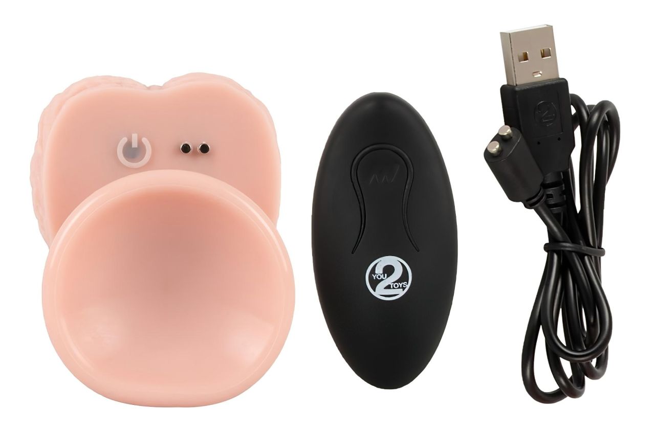 You2Toys - Medical RC - lökő-forgó vibrátor (testszínű)