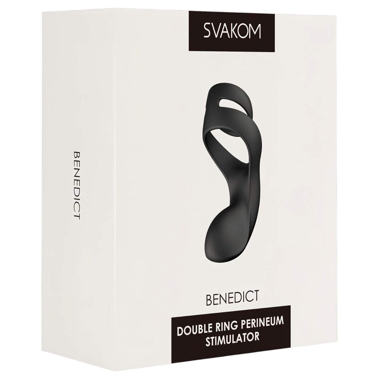 Svakom Benedict - gát stimuláló, vibrációs péniszgyűrű (fekete) Svakom Benedict - gát stimuláló, vibrációs péniszgyűrű (fekete)