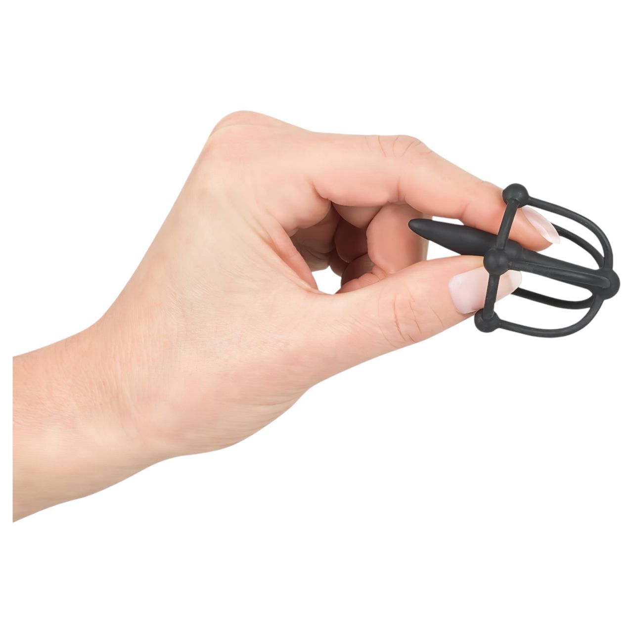 You2Toys Penisplug - szilikon makk-ketrec húgycső dilátorral (fekete) You2Toys Penisplug - szilikon makk-ketrec húgycső dilátorral (fekete)