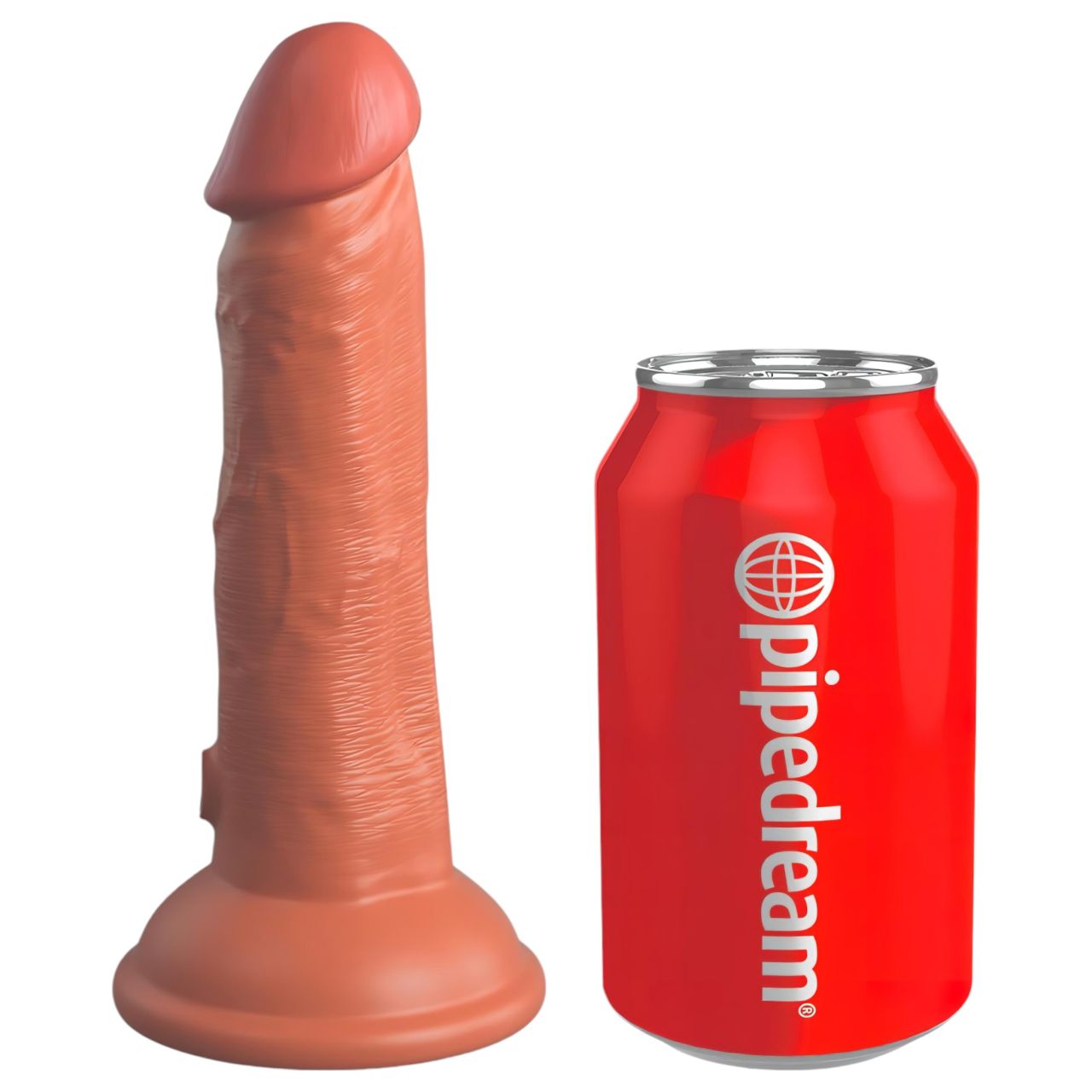 King Cock Elite 6 - tapadókorongos, élethű dildó (15 cm) - sötét King Cock Elite 6 - tapadókorongos, élethű dildó (15 cm) - sötét