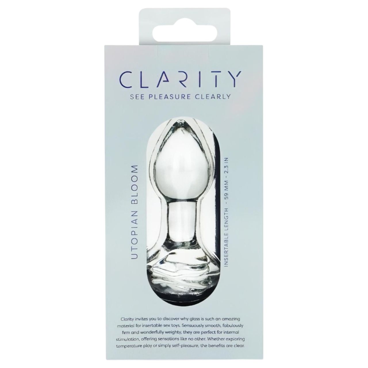 Clarity Utopian Bloom - üveg anál plug (átlátszó) Clarity Utopian Bloom - üveg anál plug (átlátszó)