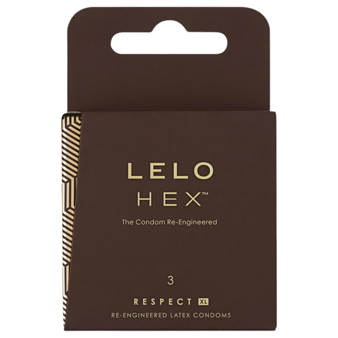 LELO Hex Respect XL - luxus óvszer (3 db)