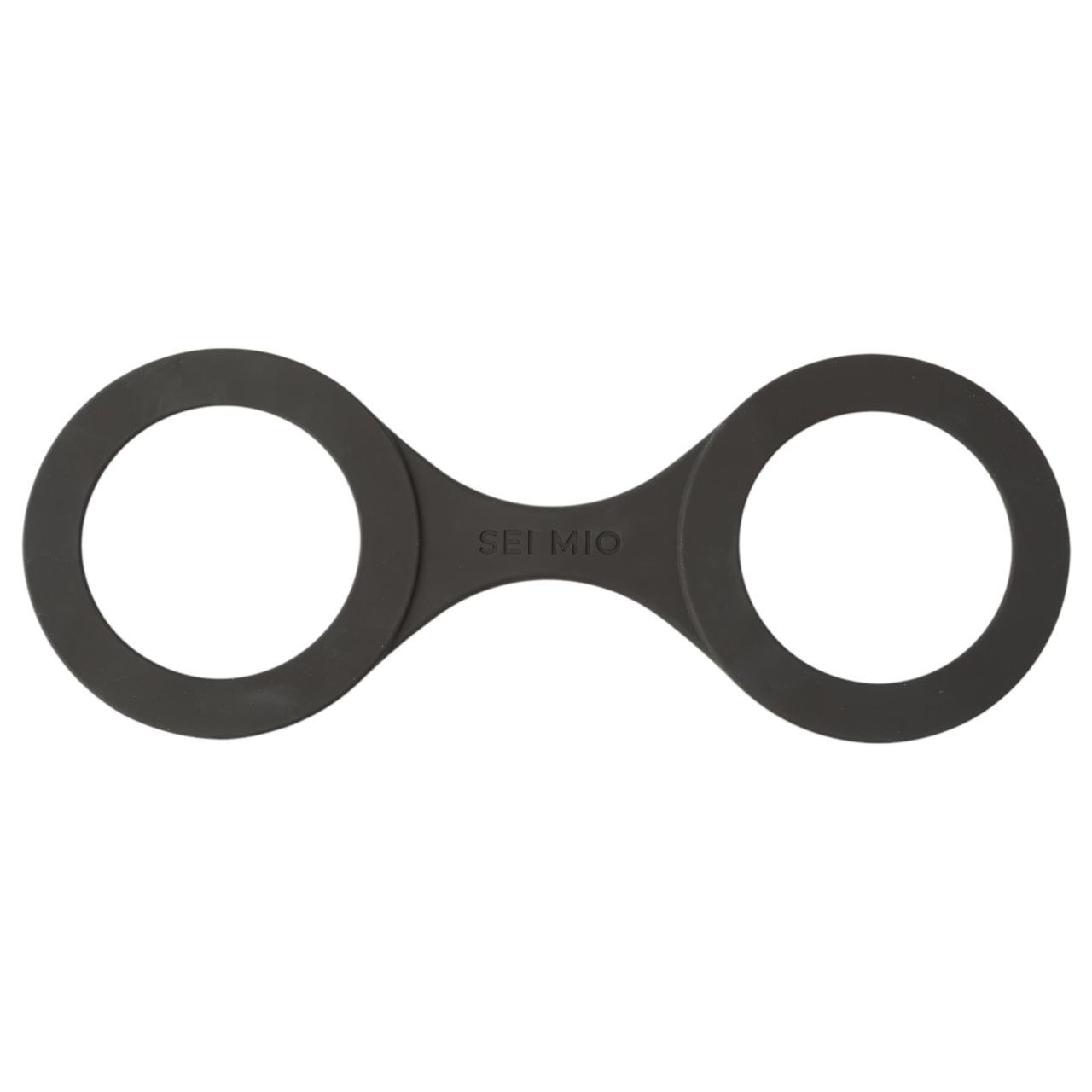 Sei Mio - szilikon csuklóbilincs pároknak, L méret (fekete) Sei Mio - szilikon csuklóbilincs pároknak, L méret (fekete)