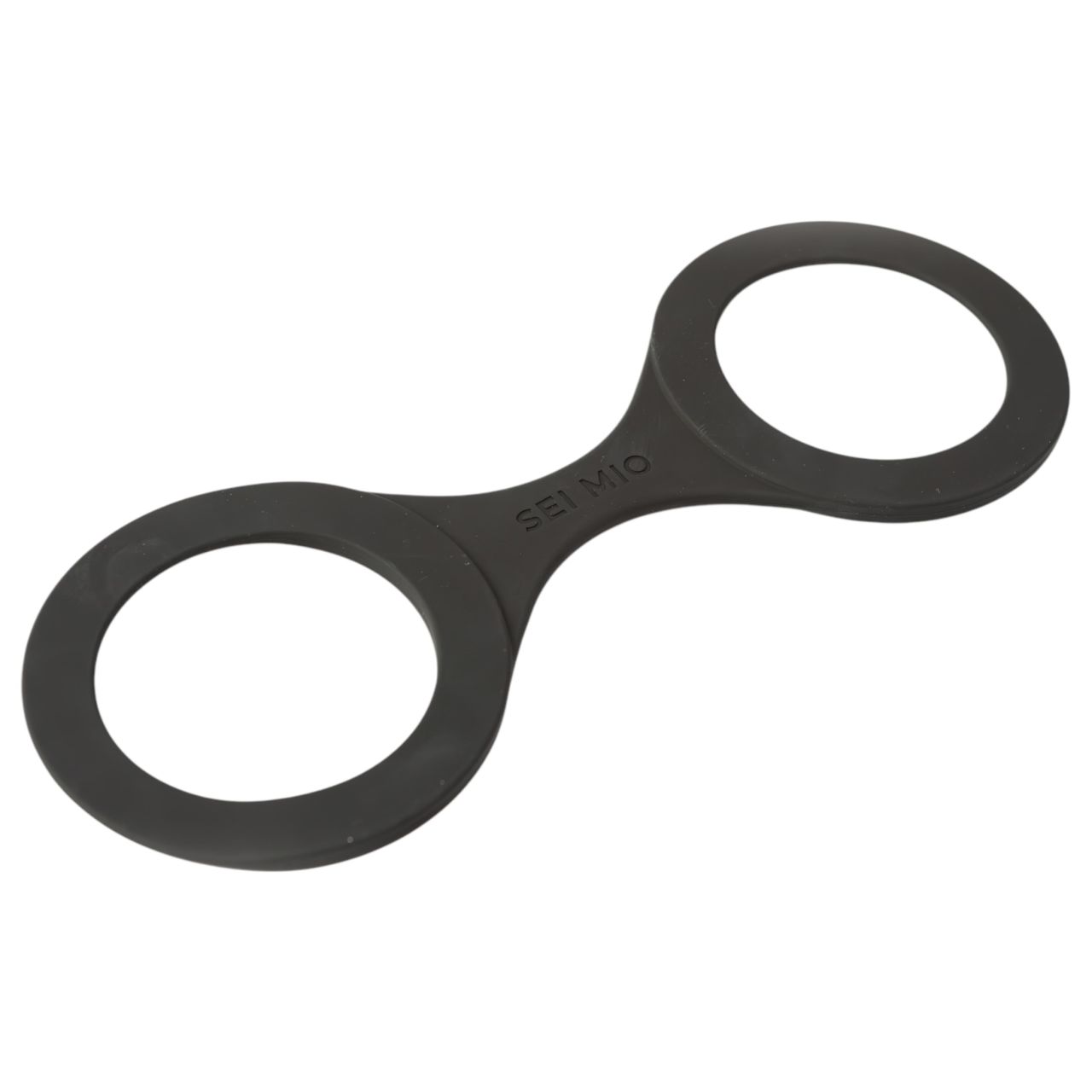Sei Mio - szilikon csuklóbilincs pároknak, L méret (fekete) Sei Mio - szilikon csuklóbilincs pároknak, L méret (fekete)