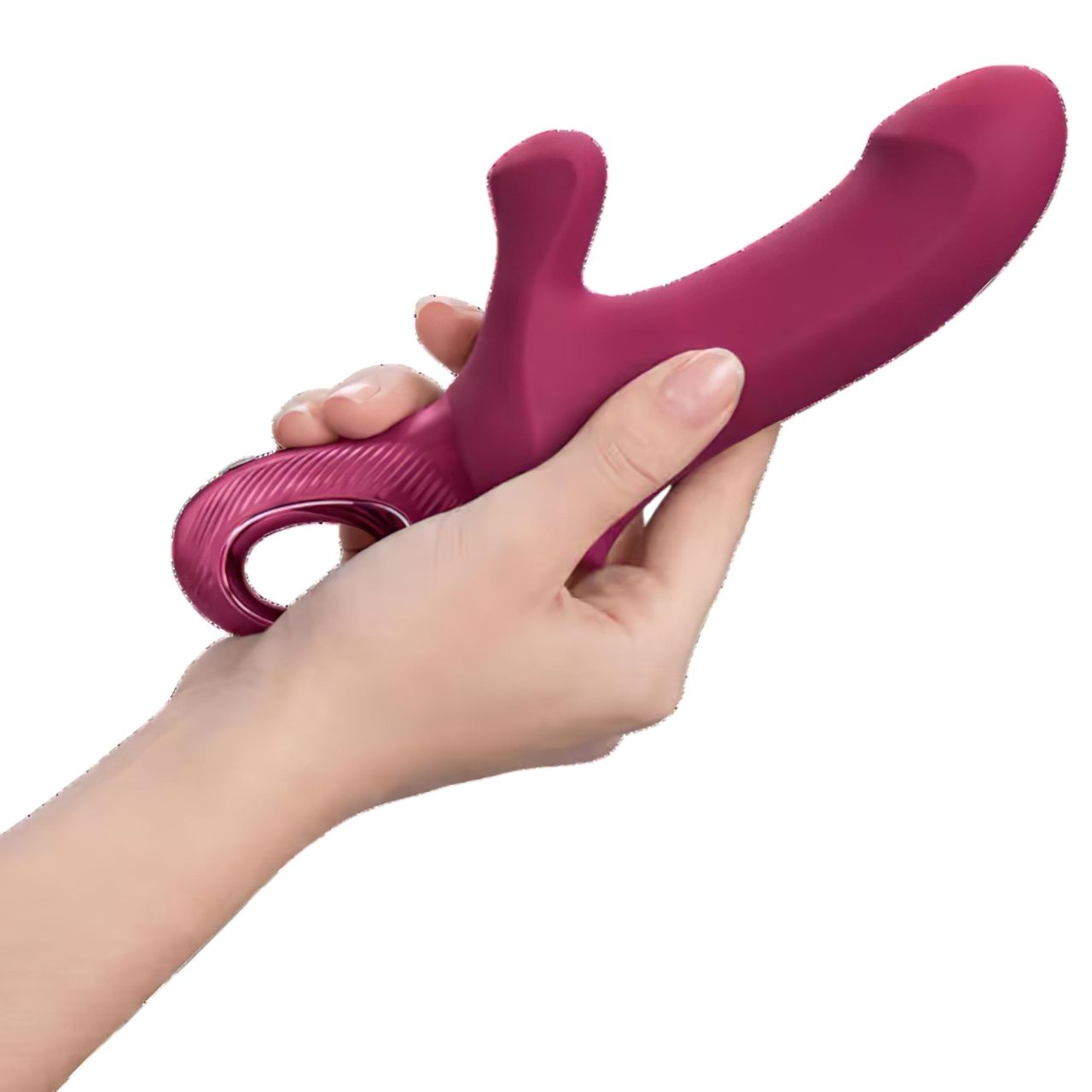 / Fun Factory Bi Stronic Curve - lökő vibrátor csiklókarral (piros)