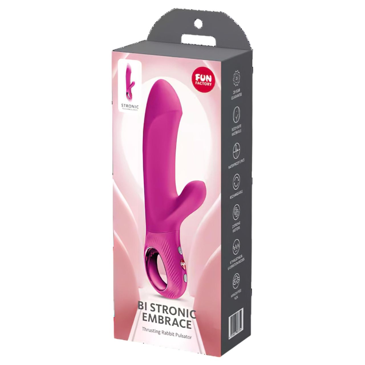 / Fun Factory Bi Stronic Embrace - lökő csiklókaros vibrátor (rózsaszín)