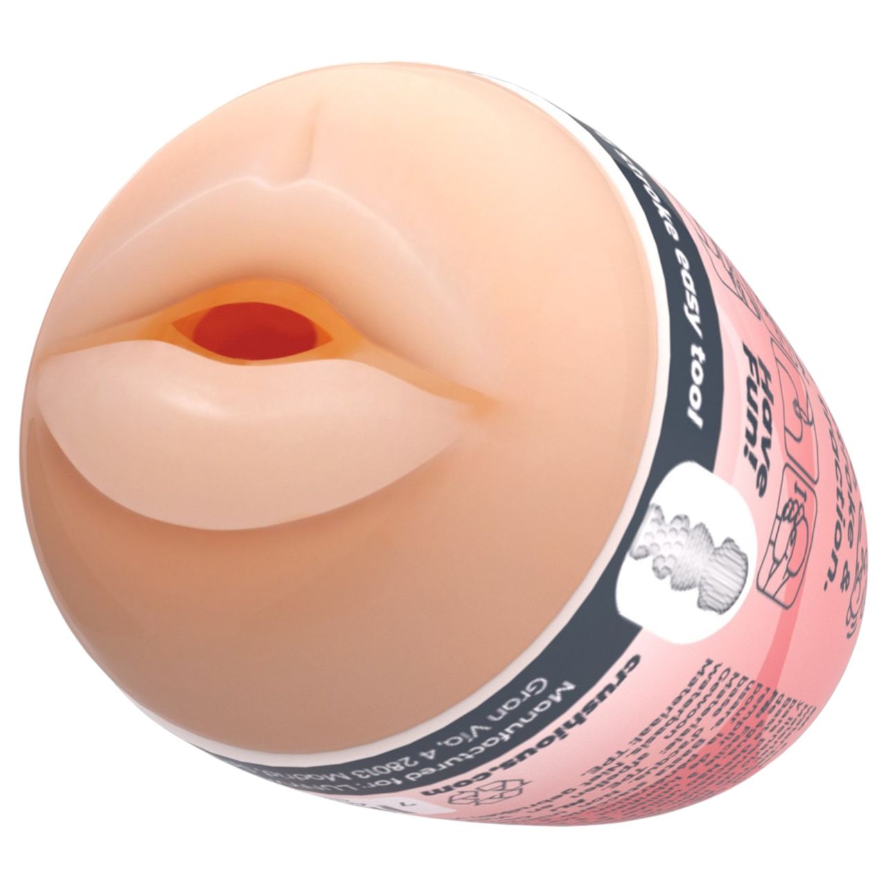 Crushious Ezy Egg Mouth - maszturbátor tojás férfiaknak (testszínű)