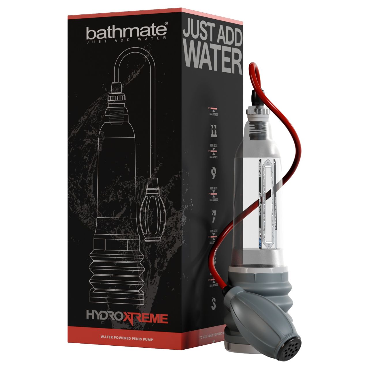 Bathmate HydroXtreme 7 - hidro péniszpumpa kiegészítők nélkül (átlátszó)