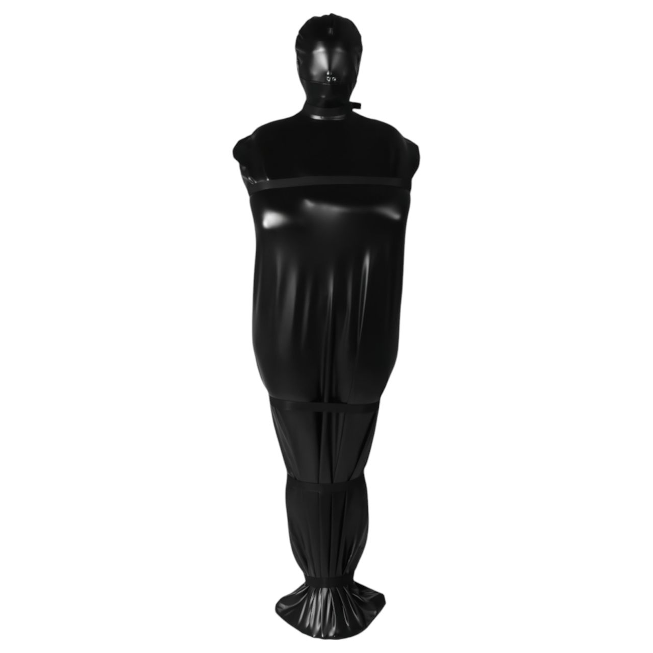 Ouch! Xtreme Body Bag - búslakodó testzsák BDSM játékhoz (fekete)