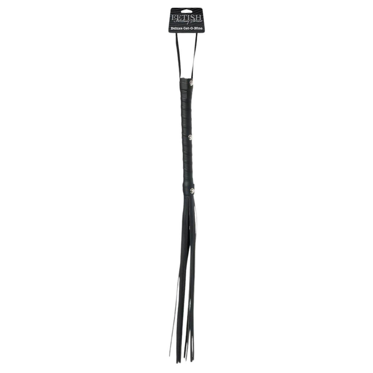 Pipedream - Fetish Fantasy Deluxe Cat-O-Nine - fekete korbács (65cm)