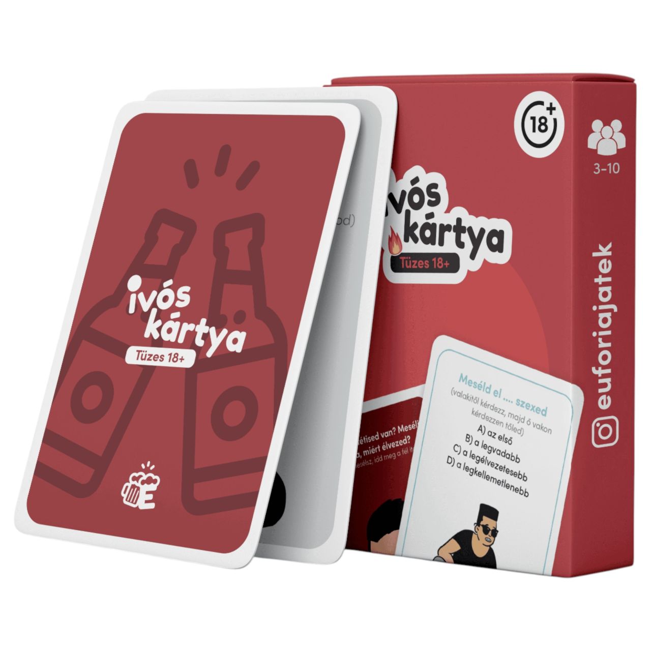 Eufória - Tüzes 18+ ivós kártyajáték, pikáns partyjáték