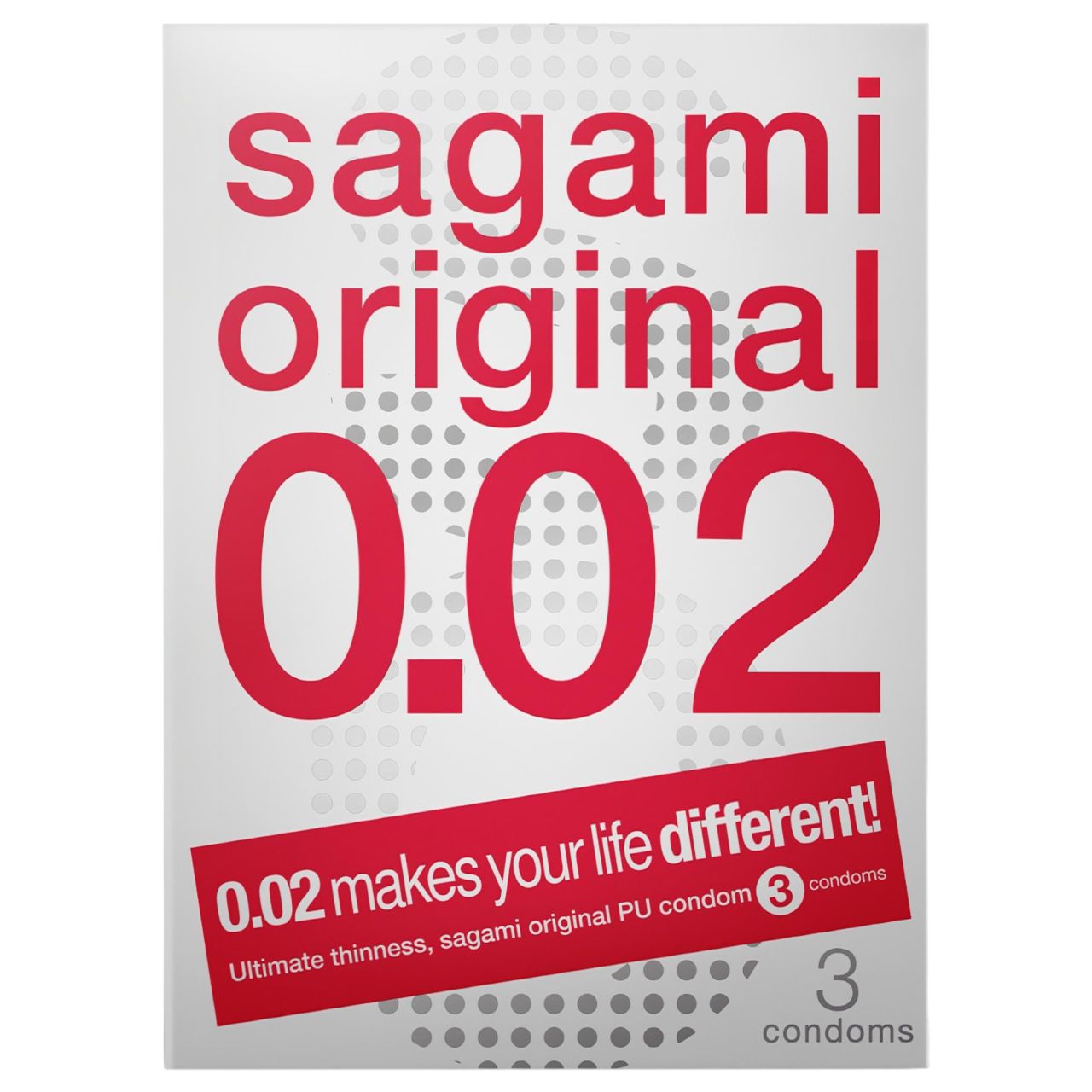Sagami Original 0,02 - óvszer - 55 mm (3 db)